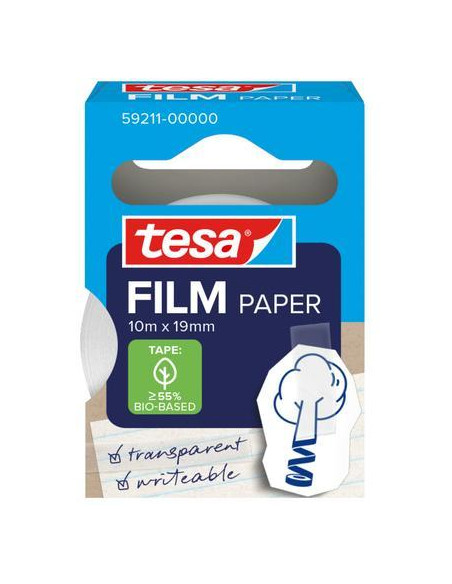 ROLLO CINTA ADHESIVA TESAFILM PAPER 10mx19mm