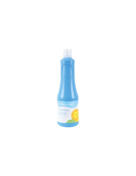 TEMPERA LA PAJARITA LIQUIDA 500 ml botella  AZUL CYAN TL-08