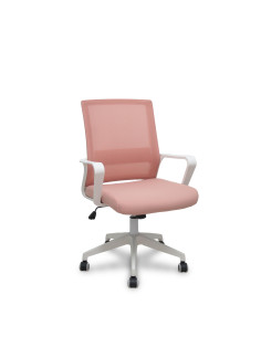 SILLA ERGO535 CON BRAZOS FIJOS ESTRUCTURA BLANCA