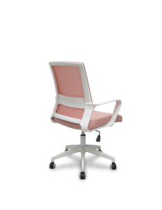 SILLA ERGO535 CON BRAZOS FIJOS ESTRUCTURA BLANCA 2