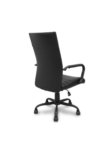 SILLA OPTI527 SÍMILPIEL CON BRAZOS FIJOS