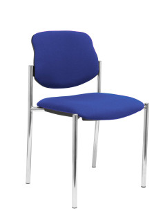 SILLA CONFIDENTE STYL SIN BRAZOS ESTRUCTURA CROMADA 2