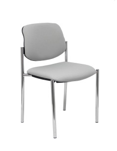 SILLA CONFIDENTE STYL SIN BRAZOS ESTRUCTURA CROMADA 2