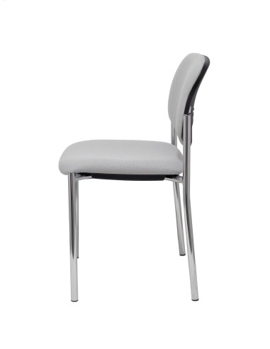 SILLA CONFIDENTE STYL SIN BRAZOS ESTRUCTURA CROMADA