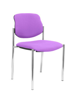 SILLA CONFIDENTE STYL SIN BRAZOS ESTRUCTURA CROMADA 2