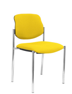 SILLA CONFIDENTE STYL SIN BRAZOS ESTRUCTURA CROMADA 2