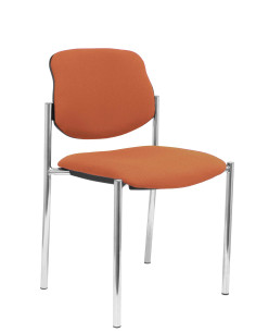 SILLA CONFIDENTE STYL SIN BRAZOS ESTRUCTURA CROMADA 2
