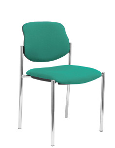 SILLA CONFIDENTE STYL SIN BRAZOS ESTRUCTURA CROMADA 2