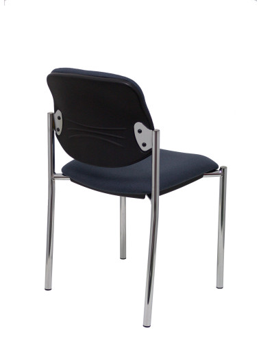 SILLA CONFIDENTE STYL SIN BRAZOS ESTRUCTURA CROMADA