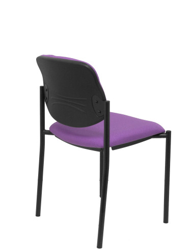 SILLA CONFIDENTE STYL SIN BRAZOS ESTRUCTURA NEGRA