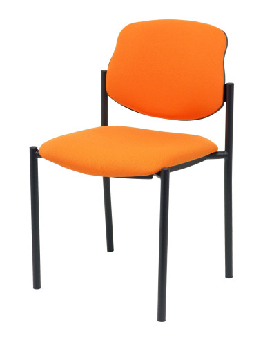 SILLA CONFIDENTE STYL SIN BRAZOS ESTRUCTURA NEGRA