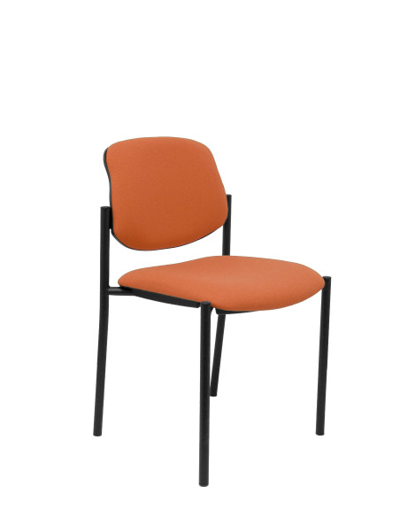 PIQUERAS Y CRESPO SILLA FIJA STYL SBRAZOS CHASIS NEGRO TEJIDO BALI MARRÓN