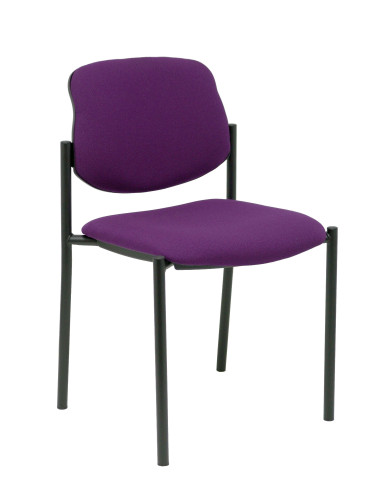 SILLA CONFIDENTE STYL SIN BRAZOS ESTRUCTURA NEGRA