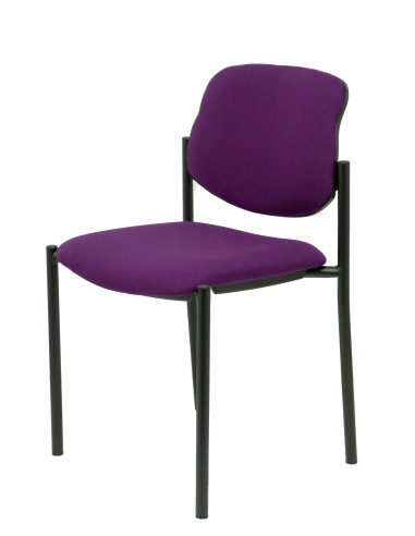 SILLA CONFIDENTE STYL SIN BRAZOS ESTRUCTURA NEGRA