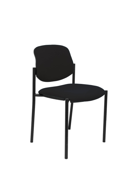 SILLA CONFIDENTE STYL SIN BRAZOS ESTRUCTURA NEGRA