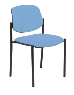 SILLA CONFIDENTE STYL SIN BRAZOS ESTRUCTURA NEGRA