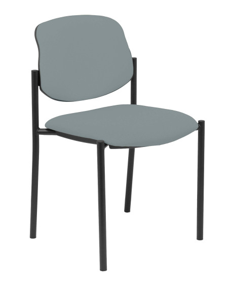 SILLA CONFIDENTE STYL SIN BRAZOS ESTRUCTURA NEGRA