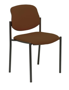 SILLA CONFIDENTE STYL SIN BRAZOS ESTRUCTURA NEGRA