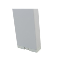 MESA ROCADA BLANCA ESTRUCTURA GRIS 2