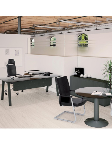 MESA ROCADA BLANCA ESTRUCTURA BLANCA