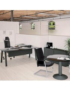 MESA ROCADA BLANCA ESTRUCTURA BLANCA