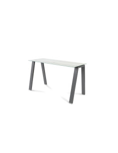 MESA ROCADA BLANCA ESTRUCTURA ANTRACITA