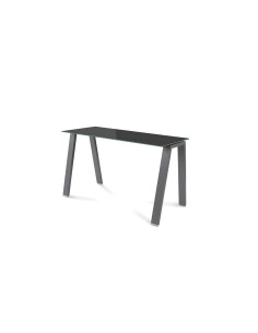 MESA ROCADA BLANCA ESTRUCTURA ANTRACITA