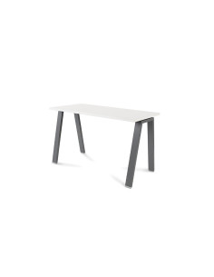 MESA ROCADA BLANCA ESTRUCTURA ANTRACITA