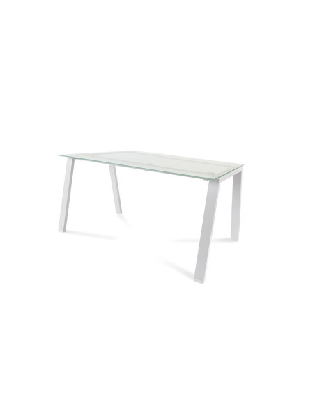 MESA ROCADA BLANCA ESTRUCTURA BLANCA