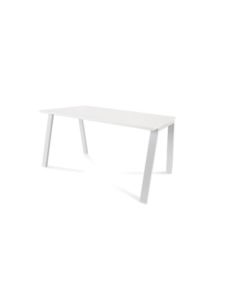 MESA ROCADA BLANCA ESTRUCTURA BLANCA