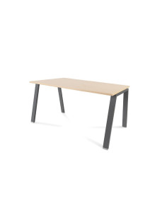 MESA ROCADA BLANCA ESTRUCTURA ANTRACITA