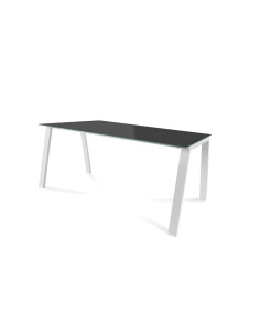 MESA ROCADA BLANCA ESTRUCTURA BLANCA