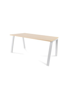 MESA ROCADA BLANCA ESTRUCTURA BLANCA