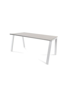 MESA ROCADA BLANCA ESTRUCTURA BLANCA