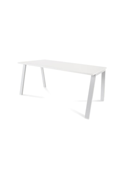 MESA ROCADA BLANCA ESTRUCTURA BLANCA