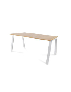 MESA ROCADA BLANCA ESTRUCTURA BLANCA