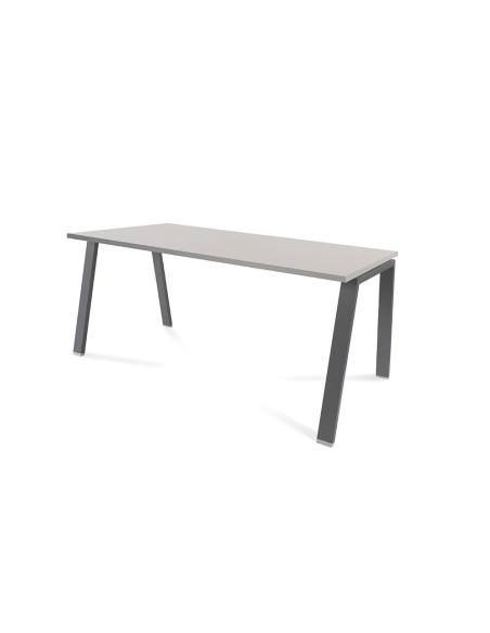 MESA ROCADA BLANCA ESTRUCTURA ANTRACITA