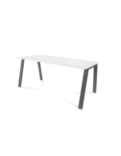 MESA ROCADA BLANCA ESTRUCTURA ANTRACITA