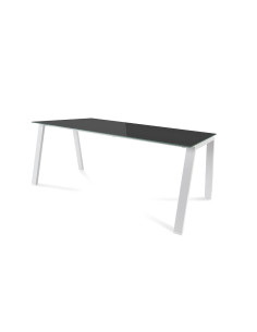 MESA ROCADA BLANCA ESTRUCTURA BLANCA