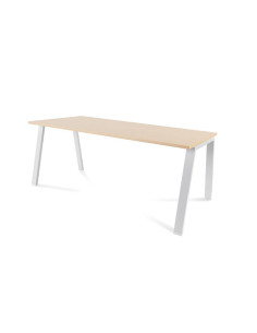 MESA ROCADA BLANCA ESTRUCTURA BLANCA