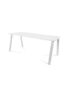 MESA ROCADA BLANCA ESTRUCTURA BLANCA