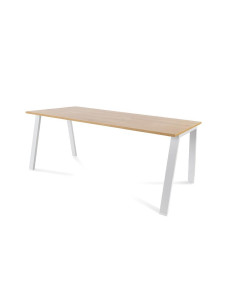 MESA ROCADA BLANCA ESTRUCTURA BLANCA