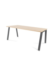 MESA ROCADA BLANCA ESTRUCTURA ANTRACITA