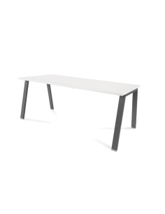 MESA ROCADA BLANCA ESTRUCTURA ANTRACITA