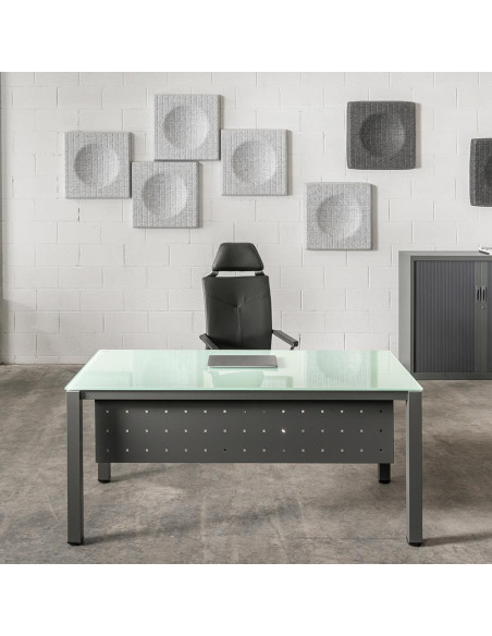 MESA ROCADA EXECUTIVE ESTRUCTURA GRIS