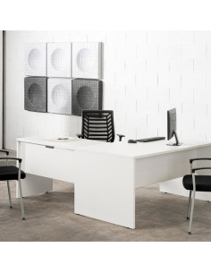 MESA ROCADA WORK ESTRUCTURA BLANCA 2