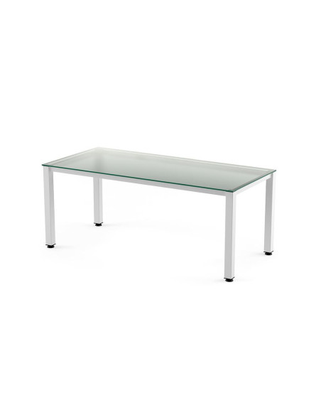 MESA ROCADA EXECUTIVE ESTRUCTURA BLANCA