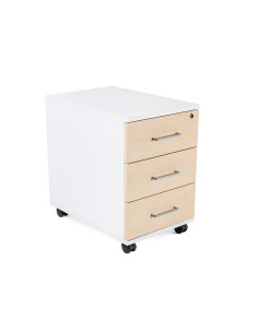 BUCK MÓVIL ROCADA STORE 3 CAJONES ESTRUCTURA BLANCA