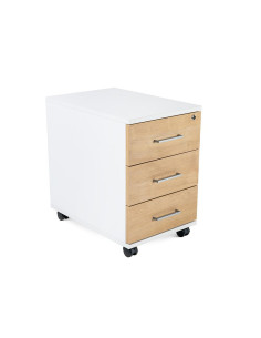 BUCK MÓVIL ROCADA STORE 3 CAJONES ESTRUCTURA BLANCA