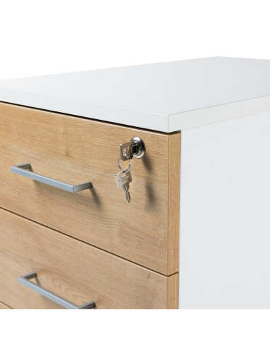 BUCK MÓVIL ROCADA STORE 1 CAJÓN Y CARPETERO ESTRUCTURA GRIS